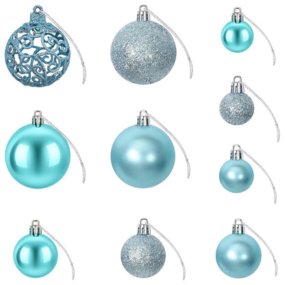 vidaXL Christmas Baubles 100 pcs Turquoise 3 / 4 / 6 cm