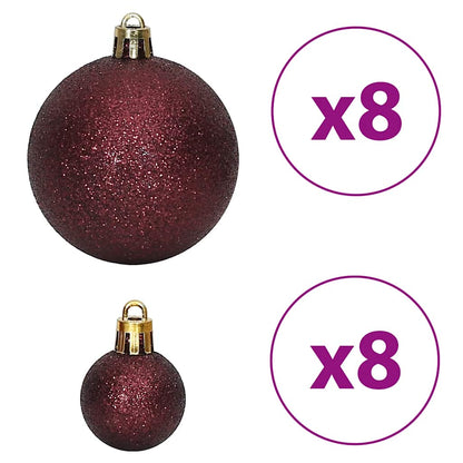 vidaXL Christmas Baubles 100 pcs Champagne and Brown 3 / 4 / 6 cm
