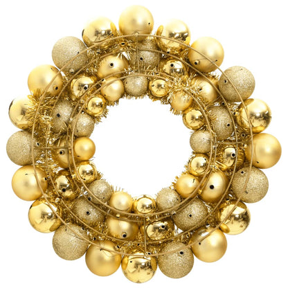 vidaXL Christmas Wreath Gold 45 cm Polystyrene