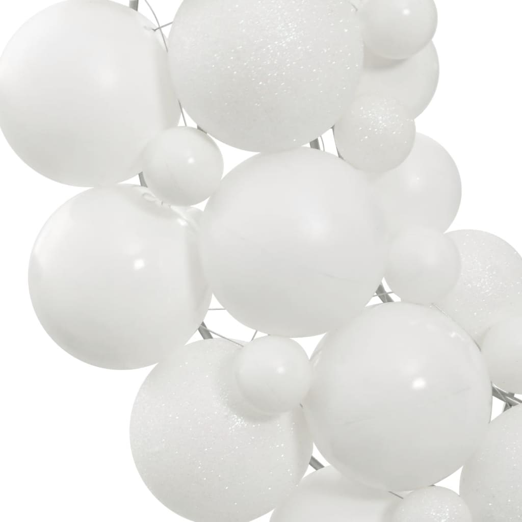 vidaXL Christmas Wreath White 45 cm Polystyrene