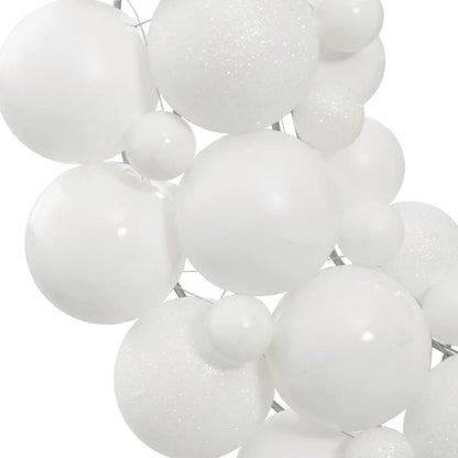 vidaXL Christmas Wreath White 45 cm Polystyrene