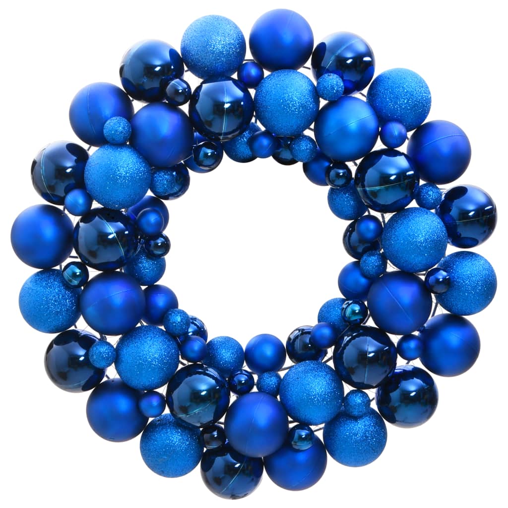 vidaXL Christmas Wreath Blue 45 cm Polystyrene