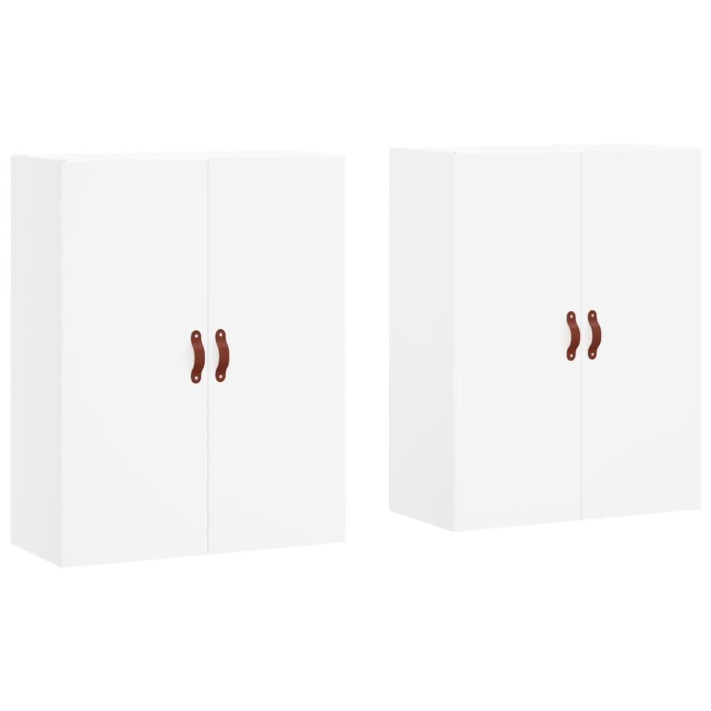 vidaXL Wall Mounted Cabinets 2 pcs White 69,5x34x90 cm