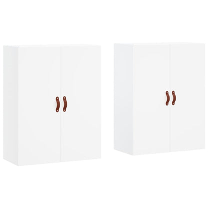 vidaXL Wall Mounted Cabinets 2 pcs White 69,5x34x90 cm