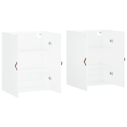 vidaXL Wall Mounted Cabinets 2 pcs White 69,5x34x90 cm
