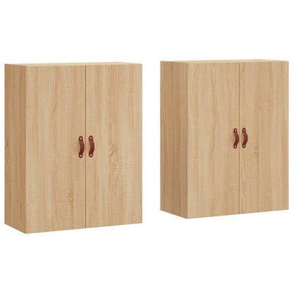 vidaXL Wall Mounted Cabinets 2 pcs Sonoma Oak 69,5x34x90 cm