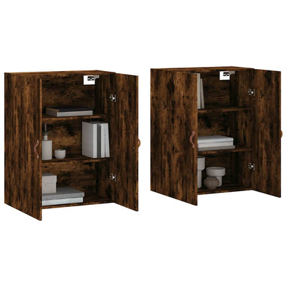 vidaXL Wall Mounted Cabinets 2 pcs Smoked Oak 69,5x34x90 cm