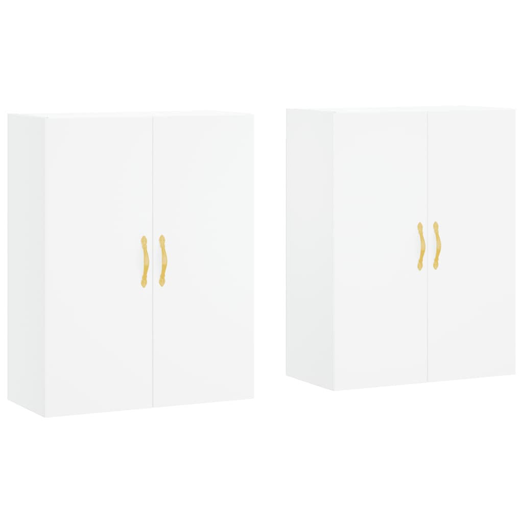 vidaXL Wall Mounted Cabinets 2 pcs White 69.5x34x90 cm