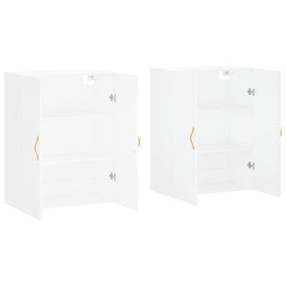 vidaXL Wall Mounted Cabinets 2 pcs White 69.5x34x90 cm