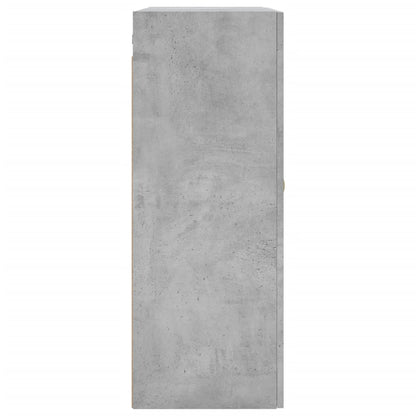 vidaXL Wall Mounted Cabinets 2 pcs Concrete Grey 69.5x34x90 cm