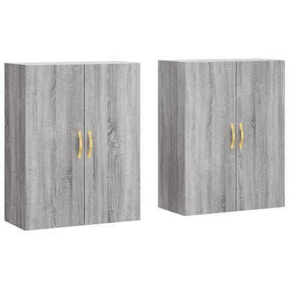 vidaXL Wall Mounted Cabinets 2 pcs Grey Sonoma 69.5x34x90 cm