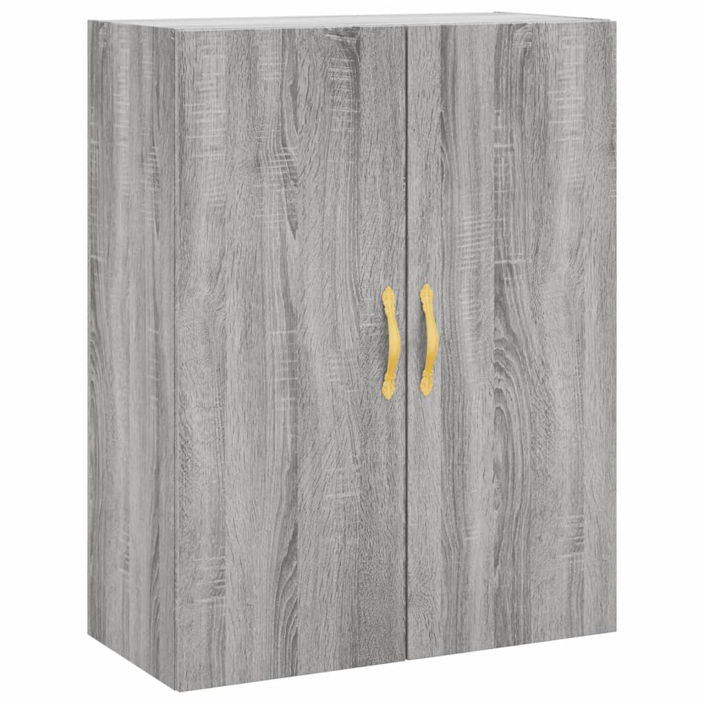 vidaXL Wall Mounted Cabinets 2 pcs Grey Sonoma 69,5x34x90 cm