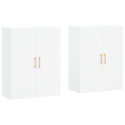 vidaXL Wall Mounted Cabinets 2 pcs White 69.5x34x90 cm
