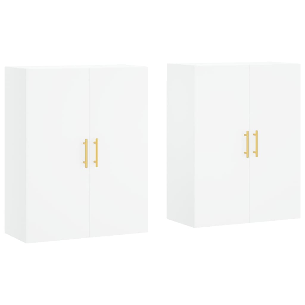 vidaXL Wall Mounted Cabinets 2 pcs White 69,5x34x90 cm