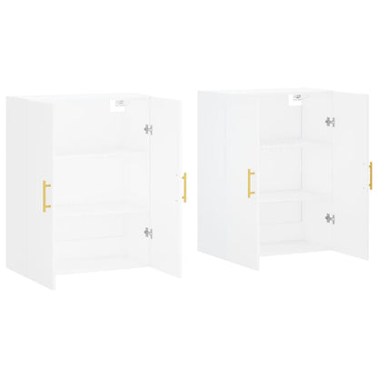 vidaXL Wall Mounted Cabinets 2 pcs White 69,5x34x90 cm