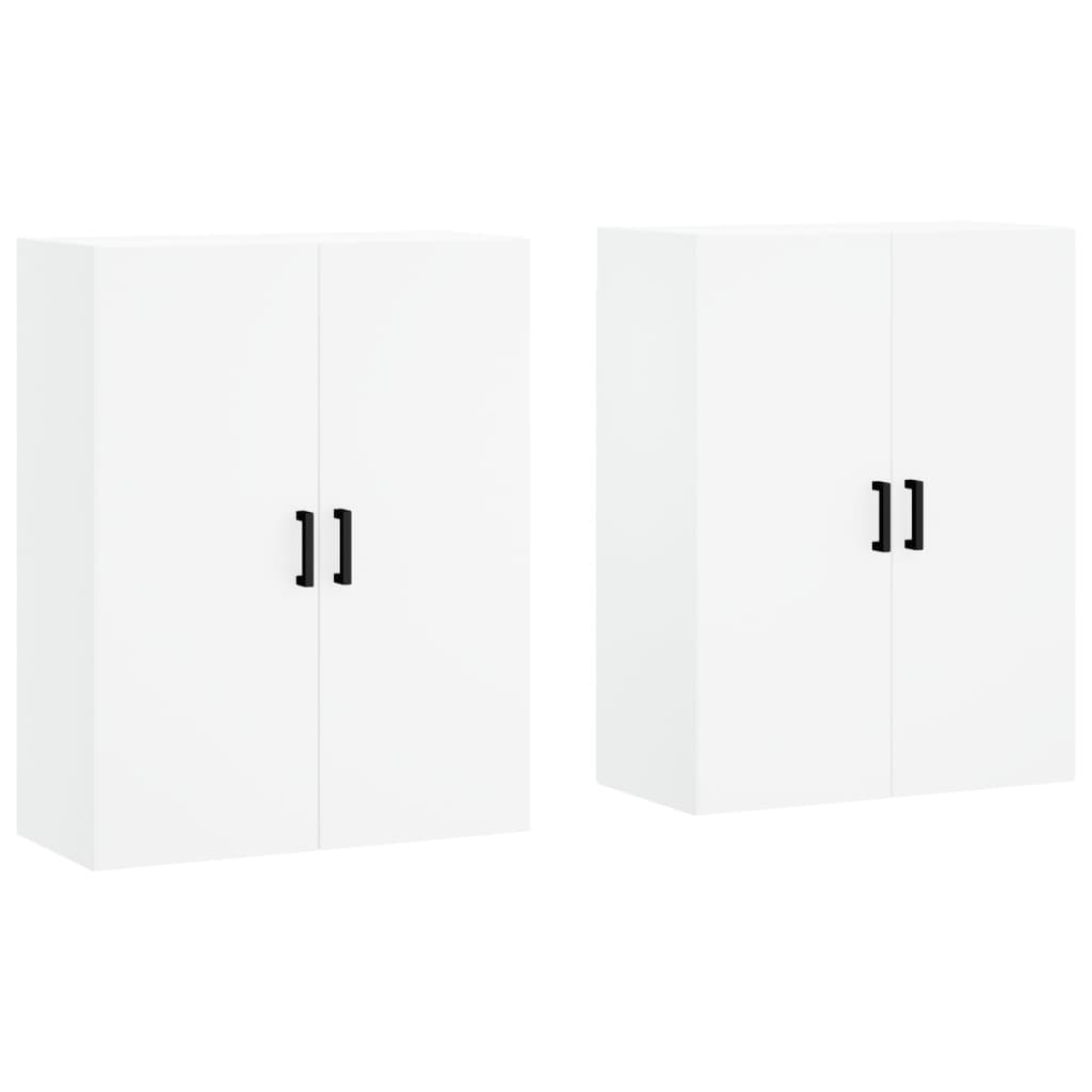vidaXL Wall Mounted Cabinets 2 pcs White 69,5x34x90 cm