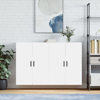 vidaXL Wall Mounted Cabinets 2 pcs White 69,5x34x90 cm