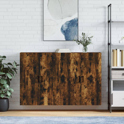 vidaXL Wall Mounted Cabinets 2 pcs Smoked Oak 69,5x34x90 cm