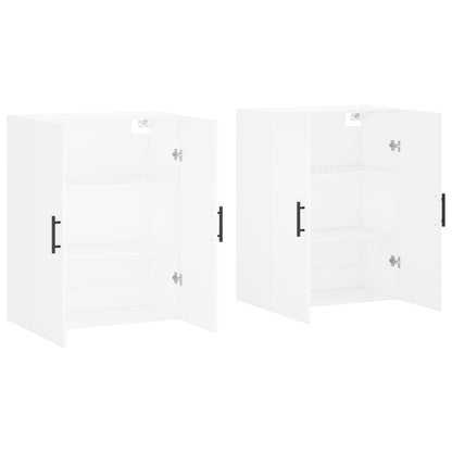 vidaXL Wall Mounted Cabinets 2 pcs White 69.5x34x90 cm
