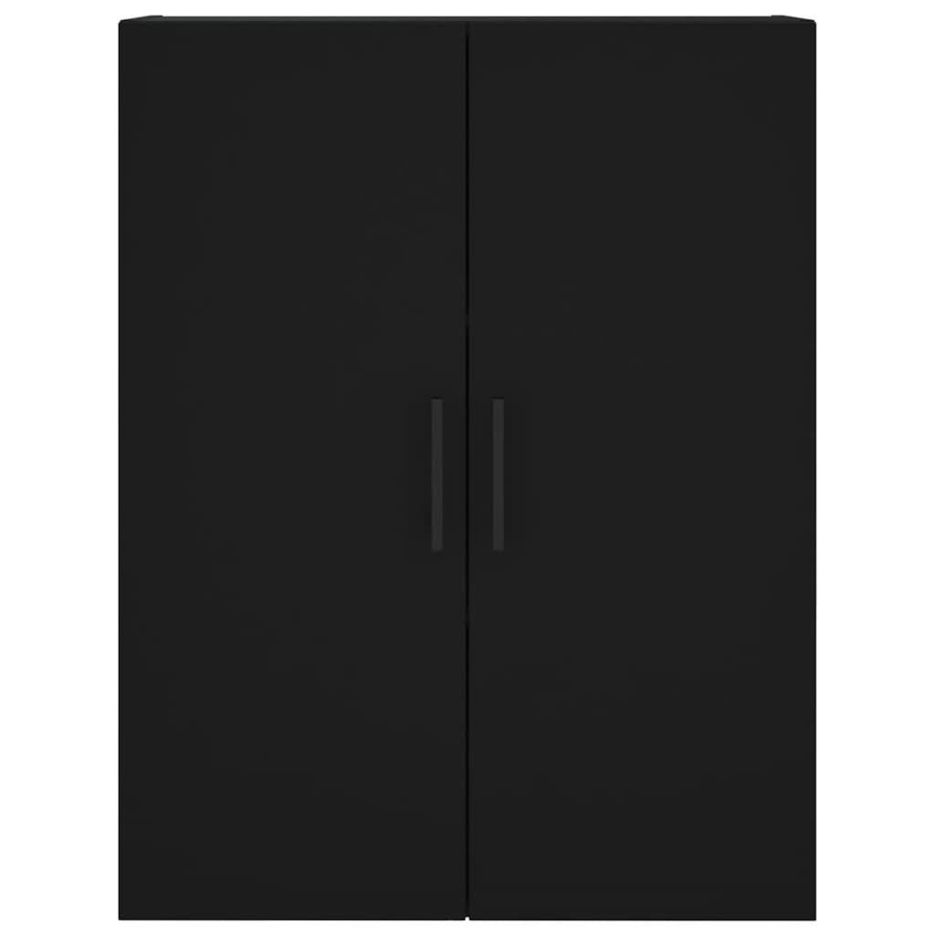 vidaXL Wall Mounted Cabinets 2 pcs Black 69.5x34x90 cm
