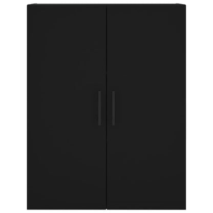 vidaXL Wall Mounted Cabinets 2 pcs Black 69.5x34x90 cm