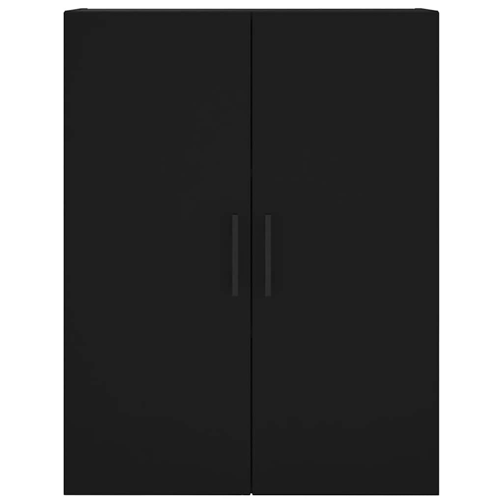 vidaXL Wall Mounted Cabinets 2 pcs Black 69.5x34x90 cm