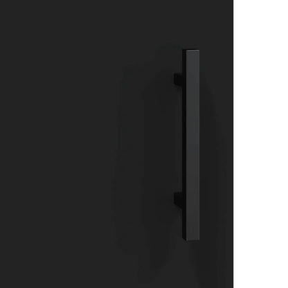 vidaXL Wall Mounted Cabinets 2 pcs Black 69.5x34x90 cm