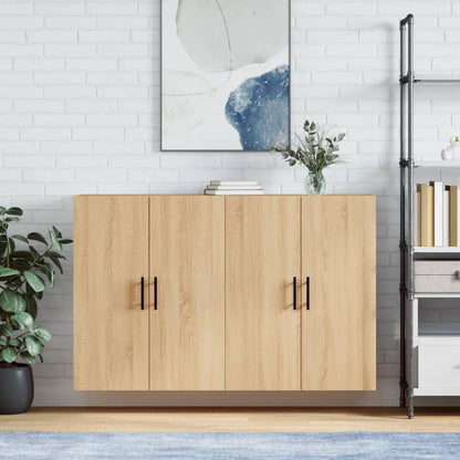 vidaXL Wall Mounted Cabinets 2 pcs Sonoma Oak 69.5x34x90 cm