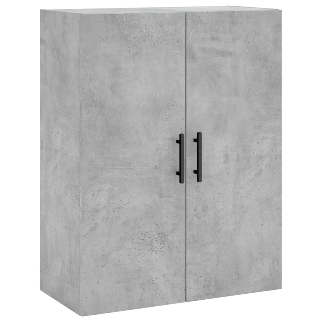vidaXL Wall Mounted Cabinets 2 pcs Concrete Grey 69.5x34x90 cm