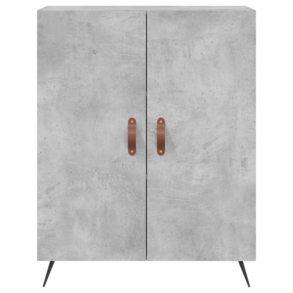 vidaXL Highboard Concrete Grey 69,5x34x180 cm Engineered Wood