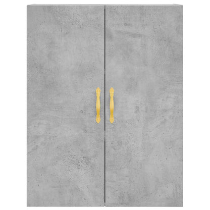 vidaXL Highboard Concrete Grey 69.5x34x180 cm Engineered Wood