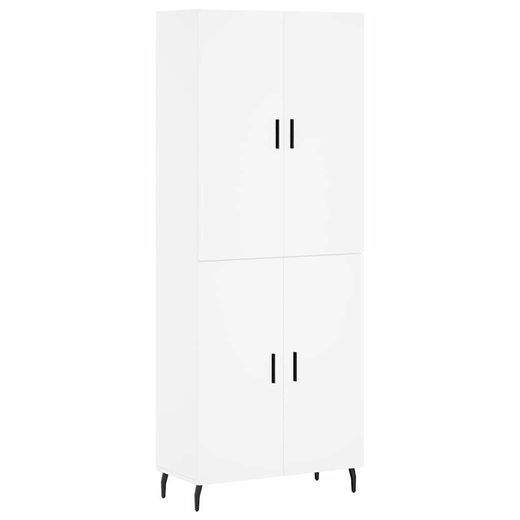 vidaXL Highboard White 69,5x34x180 cm Engineered Wood