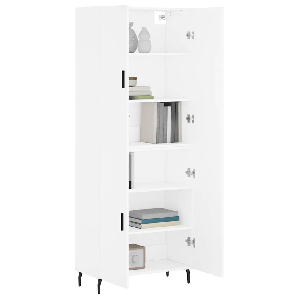 vidaXL Highboard White 69,5x34x180 cm Engineered Wood