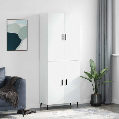 vidaXL Highboard White 69,5x34x180 cm Engineered Wood