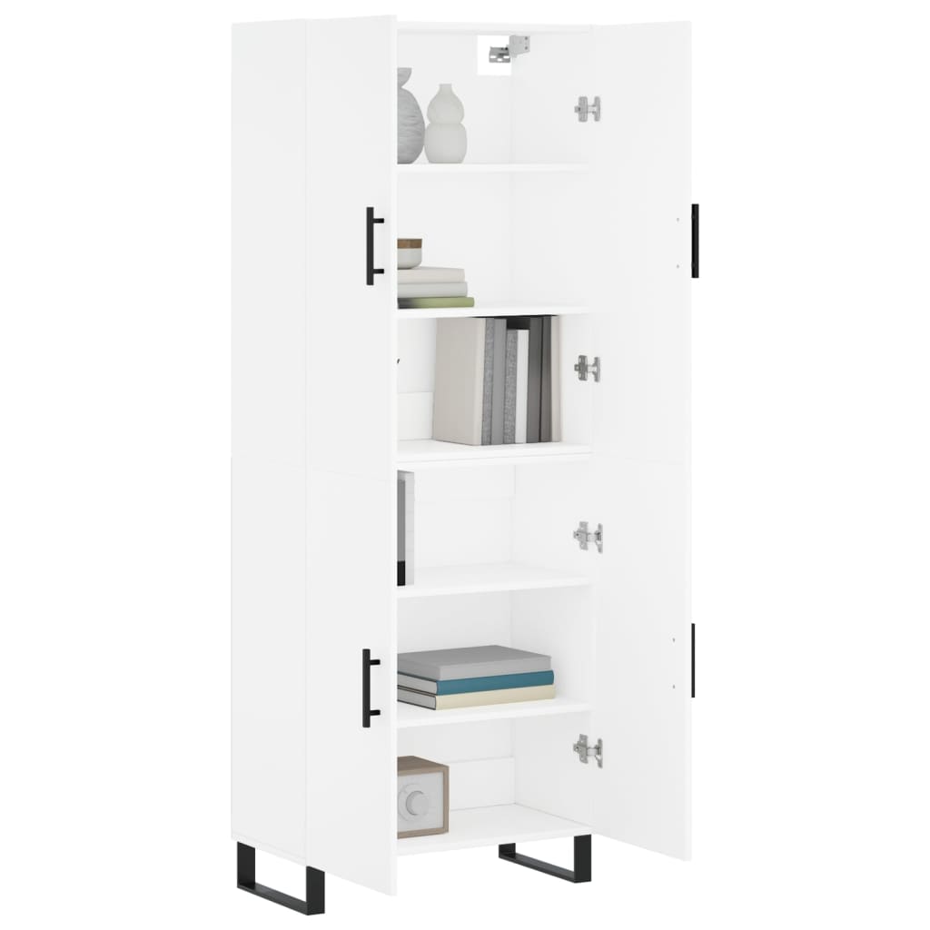 vidaXL Highboard White 69.5x34x180 cm Engineered Wood