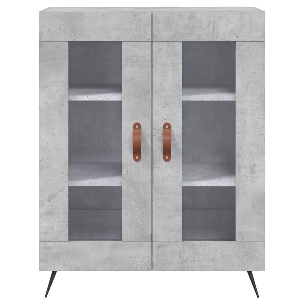 vidaXL Highboard Concrete Grey 69,5x34x180 cm Engineered Wood