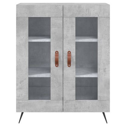 vidaXL Highboard Concrete Grey 69,5x34x180 cm Engineered Wood