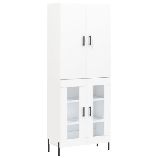 vidaXL Highboard White 69.5x34x180 cm Engineered Wood