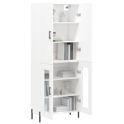 vidaXL Highboard White 69,5x34x180 cm Engineered Wood