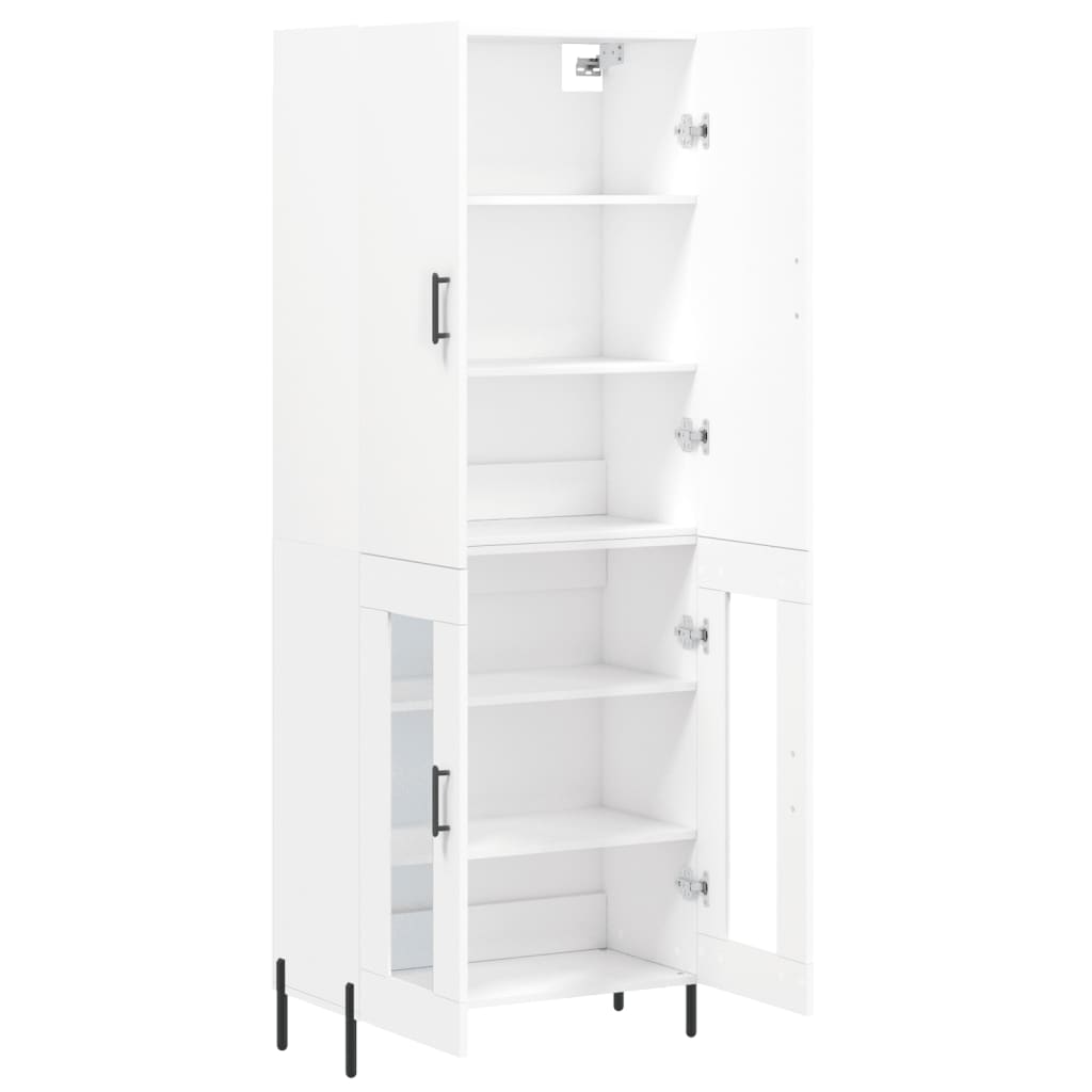 vidaXL Highboard White 69,5x34x180 cm Engineered Wood