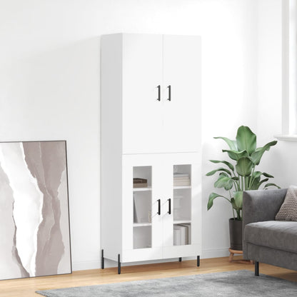 vidaXL Highboard White 69,5x34x180 cm Engineered Wood