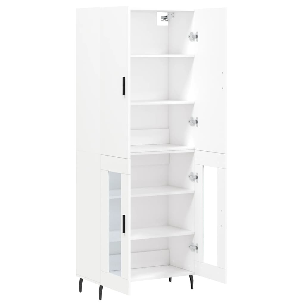 vidaXL Highboard White 69,5x34x180 cm Engineered Wood