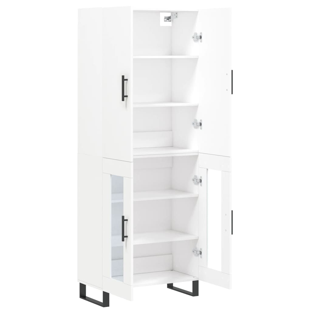 vidaXL Highboard White 69,5x34x180 cm Engineered Wood