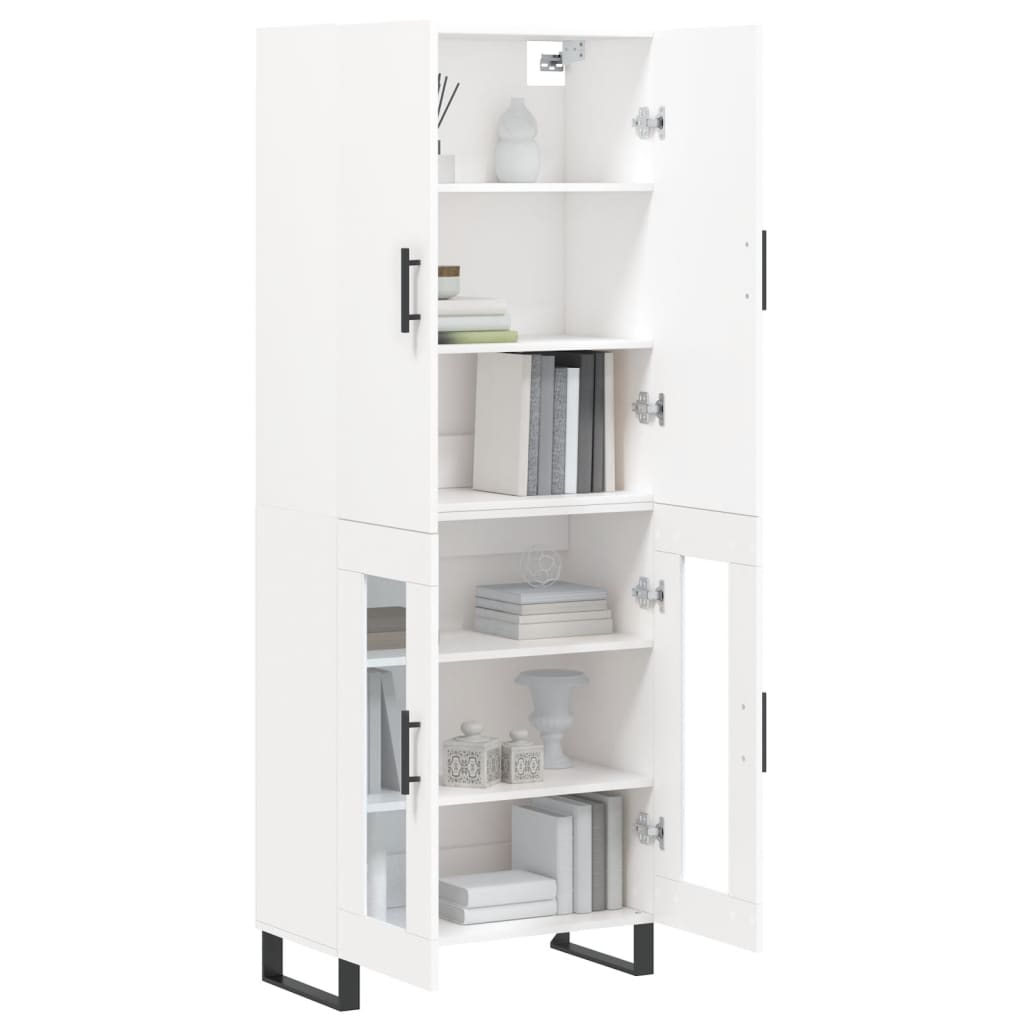 vidaXL Highboard White 69,5x34x180 cm Engineered Wood