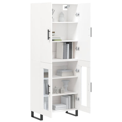 vidaXL Highboard White 69,5x34x180 cm Engineered Wood