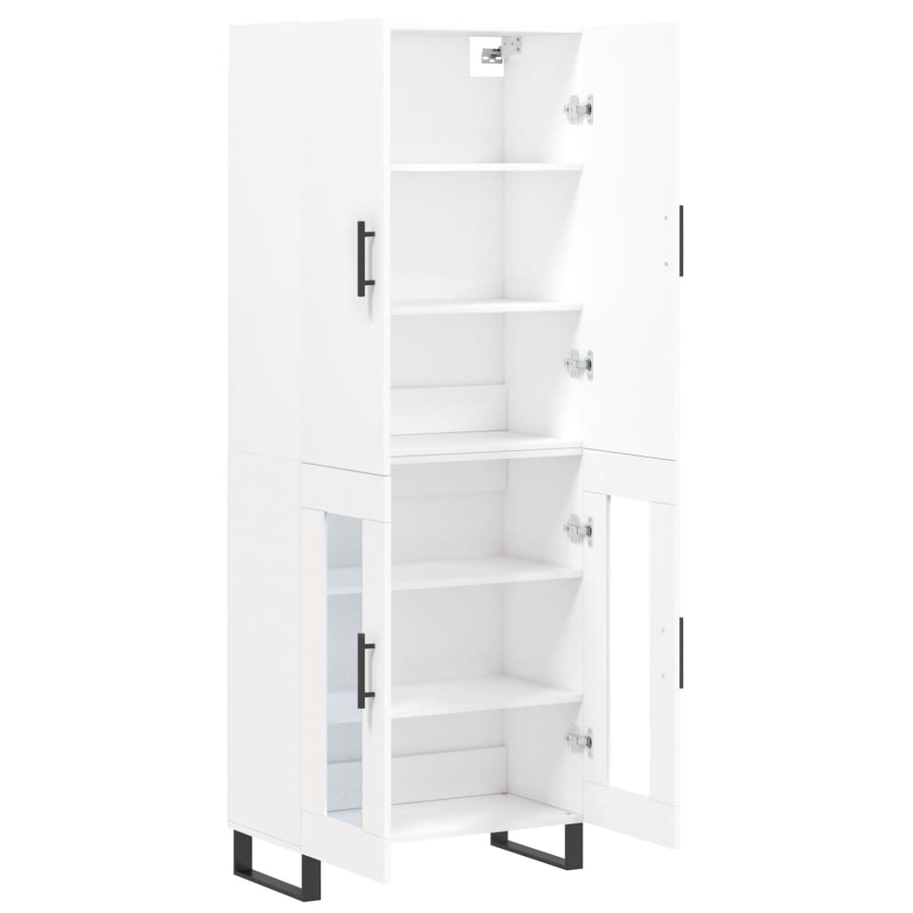 vidaXL Highboard White 69,5x34x180 cm Engineered Wood