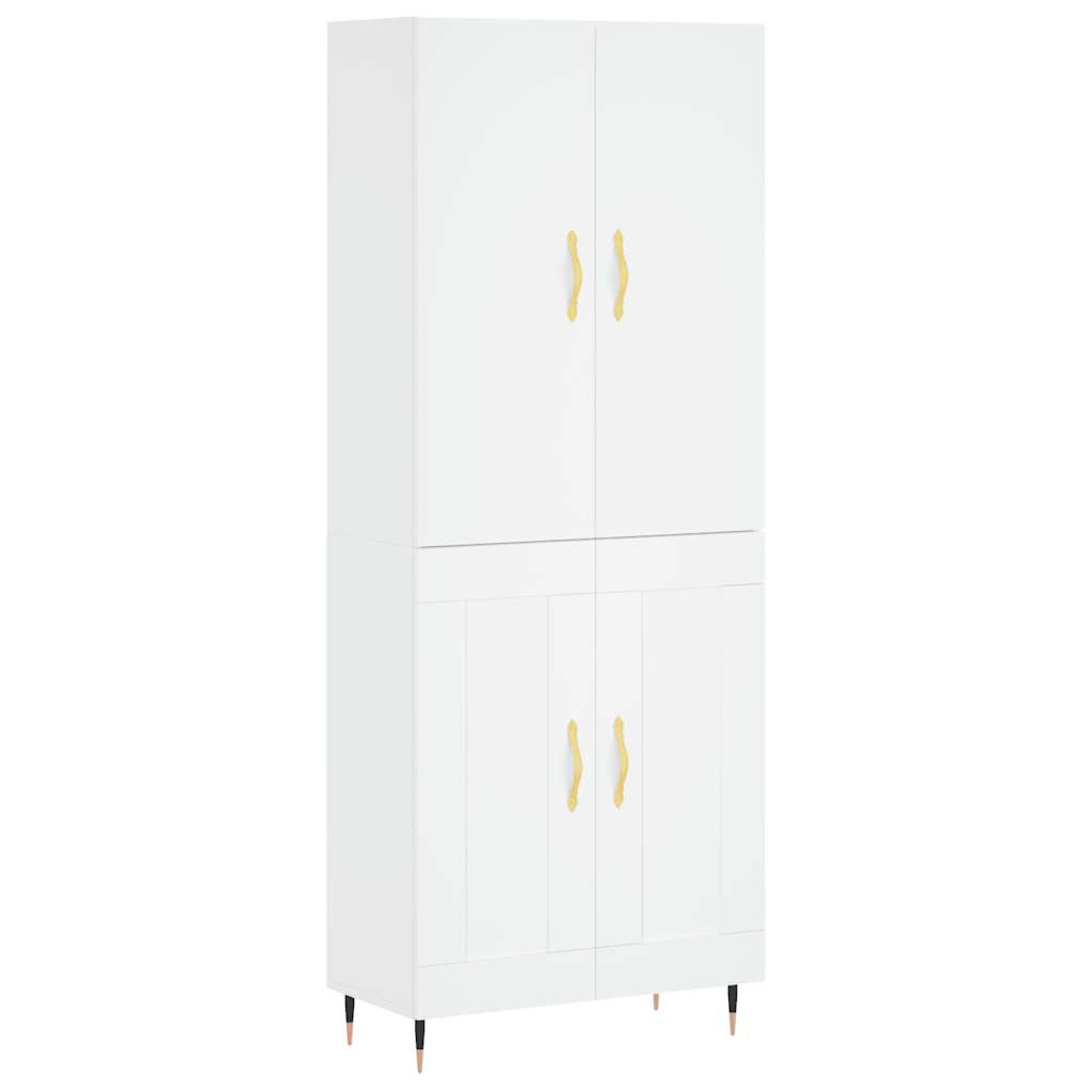 vidaXL Highboard White 69.5x34x180 cm Engineered Wood