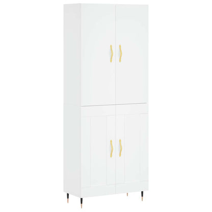 vidaXL Highboard White 69.5x34x180 cm Engineered Wood