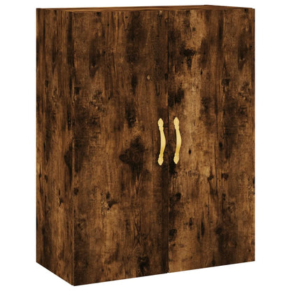 vidaXL Highboard Smoked Oak 69.5x34x180 cm Engineered Wood
