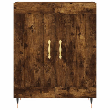 vidaXL Highboard Smoked Oak 69.5x34x180 cm Engineered Wood